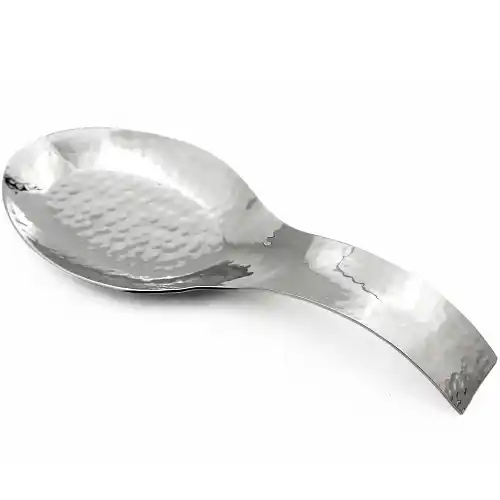 Hammered Metal Spoon Rest